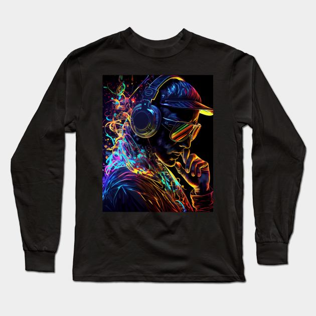 DJ Long Sleeve T-Shirt by LoewenDesigns